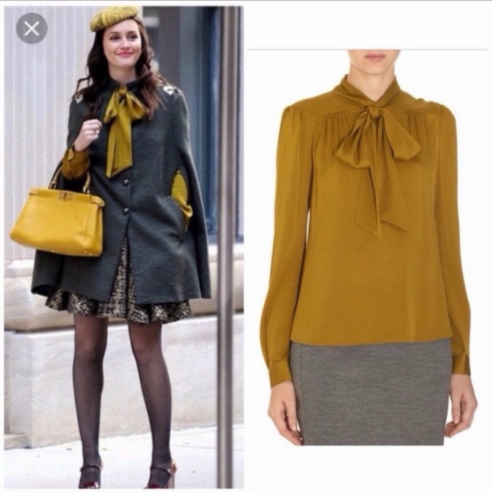Blair Waldorf DVF Silk Blouse